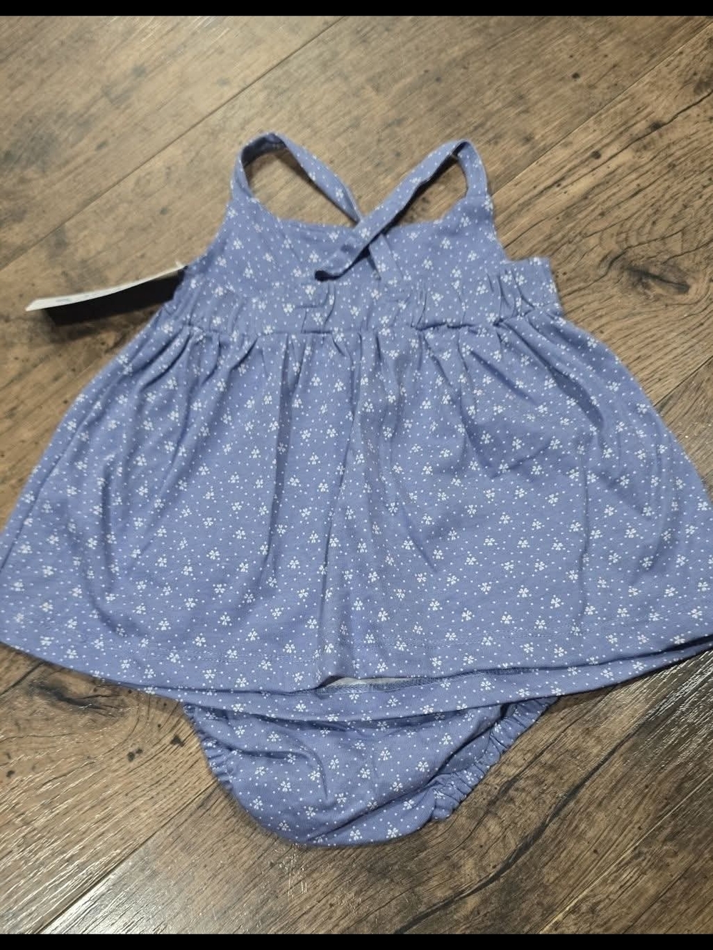 Carters Baby Girl Blue Bumblebee Outfit Sz 3 Months - Picture 3 of 4